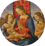 Mainardi, Sebastiano Virgin Adoring the Child with Two Angels oil painting picture wholesale